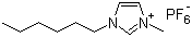 structure of CAS# 304680-35-1, 1-Hexyl-3-methylimidazolium hexafluorophosphate