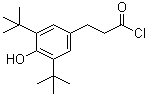 3,5-Bis(tert-butyl)-4-hydroxybenzenepropanoyl chloride molecular structure (CAS 3062-64-4)