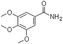 结构式 CAS# 3086-62-2, 3,4,5-三甲氧基苯甲酰胺