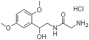 Midodrine hydrochloride molecular structure (CAS 3092-17-9)