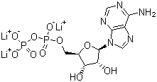 Adenosine-5'-diphosphate trilithium salt molecular structure (CAS 31008-64-7)