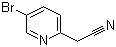 结构式 CAS# 312325-72-7, 2-(5-溴吡啶-2-基)乙腈