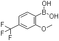 2-Methoxy-4-trifluoromethylphenylboronic acid molecular structure (CAS 312936-89-3)