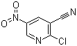 structure of CAS# 31309-08-7, 2-Chloro-5-nitronicotinonitrile