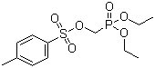 structure of CAS# 31618-90-3, Diethyl (tosyloxy)methylphosphonate;Diethyl [[(p-toluenesulfonyl)oxy]methyl]phosphonate; Diethyl [[[(4-tolyl)sulfonyl]oxy]methyl]phosphonate; Diethyl p-tosyloxymethylphosphonate; Tosyloxymethyl diethyl phosphonate; [[[(4-Tolyl)sulfonyl]oxy]methyl]phosphonic acid diethyl ester