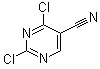 结构式 CAS# 3177-24-0, 2,4-二氯嘧啶-5-甲腈