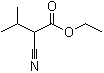 structure of CAS# 3213-49-8, Ethyl alpha-cyanoisovalerate;NSC 79188