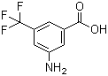 3-Amino-5-(trifluoromethyl)benzoic acid molecular structure (CAS 328-68-7)