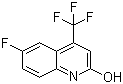 structure of CAS# 328956-08-7, 6-Fluoro-4-(trifluoromethyl)quinolin-2-ol;6-Fluoro-4-(trifluoromethyl)-2(1H)-quinolinone