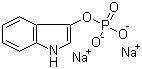3-吲哚磷酸酯二钠盐分子结构 (CAS 3318-43-2)