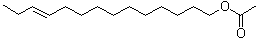 (E)-11-Tetradecen-1-ol acetate molecular structure (CAS 33189-72-9)