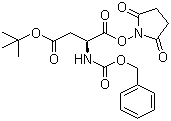 N-Benzyloxycarbonyl-L-aspartic acid 4-tert-butyl 1-(N-succinimidyl) ester molecular structure (CAS 3338-32-7)