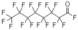 Perfluorooctanoyl fluoride molecular structure (CAS 335-66-0)