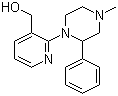 结构式 CAS# 337376-18-8, 1-(3-羟甲基吡啶-2-基)-4-甲基-2-苯基哌嗪