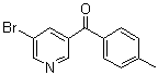 (5-Bromo-3-pyridinyl)(4-methylphenyl)methanone molecular structure (CAS 337932-29-3)