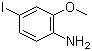 结构式 CAS# 338454-80-1, 4-碘-2-甲氧基苯胺