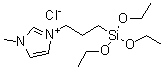 1-[3-(Triethoxysilyl)propyl]-3-methylimidazolium chloride molecular structure (CAS 338741-79-0)