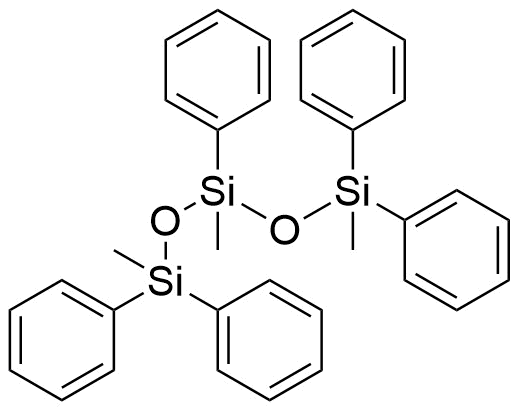 1,1,3,5,5-Pentaphenyl-1,3,5-trimethyltrisiloxane molecular structure (CAS 3390-61-2)