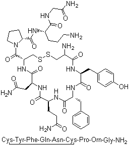 Ornipressin molecular structure (CAS 3397-23-7)