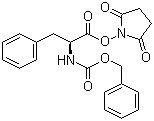 N-苄氧羰基-L-苯丙氨酸 N-羟基琥珀酰亚胺酯分子结构 (CAS 3397-32-8)