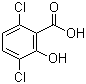 3,6-Dichlorosalicylic acid molecular structure (CAS 3401-80-7)