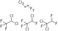 Dichlorotrifluoroethane molecular structure (CAS 34077-87-7)