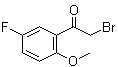 结构式 CAS# 343-04-4, 2-溴-5'-氟-2'-甲氧基苯乙酮