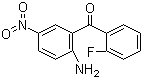 2-Amino-2'-fluoro-5-nitrobenzophenone molecular structure (CAS 344-80-9)