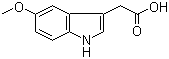 structure of CAS# 3471-31-6, 5-Methoxyindole-3-acetic acid;5-Methoxy-3-indoleacetic acid