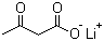 Lithium acetoacetate molecular structure (CAS 3483-11-2)