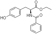 Ethyl N-benzoyl-L-tyrosinate molecular structure (CAS 3483-82-7)