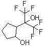 2-Hydroxy-alpha,alpha-bis(trifluoromethyl)cyclopentanemethanol molecular structure (CAS 34844-38-7)