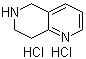结构式 CAS# 348623-30-3, 5,6,7,8-四氢[1,6]萘啶二盐酸盐