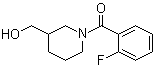 结构式 CAS# 349128-53-6, 1-(2-氟苯甲酰基)-3-哌啶甲醇