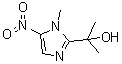 structure of CAS# 35175-14-5, Hydroxyipronidazole;2-(1-Hydroxy-1-methylethyl)-1-methyl-5-nitroimidazole; Ipronidazole-OH; L 12407
