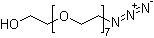 structure of CAS# 352439-36-2, 23-Azido-3,6,9,12,15,18,21-heptaoxatricosan-1-ol