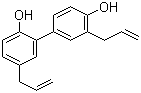 结构式 CAS# 35354-74-6, 和厚朴酚; 3',5-二-2-丙烯基-1,1'-联苯-2,4'-二酚