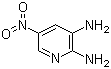 结构式 CAS# 3537-14-2, 5-硝基吡啶-2,3-二胺