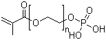 Polyethylene glycol methacrylate phosphate molecular structure (CAS 35705-94-3)
