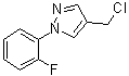 结构式 CAS# 35715-72-1, 4-(氯甲基)-1-(2-氟苯基)-1H-吡唑