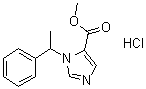 Metomidate hydrochloride molecular structure (CAS 35944-74-2)