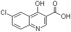 结构式 CAS# 35973-14-9, 6-氯-4-羟基喹啉-3-羧酸