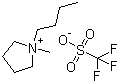 structure of CAS# 367522-96-1, 1-Butyl-1-methylpyrrolidinium trifluoromethanesulfonate