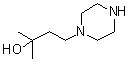 结构式 CAS# 369626-03-9, alpha,alpha-二甲基-1-哌嗪丙醇