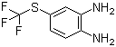 4-三氟甲硫基-1,2-苯二胺分子结构 (CAS 370-46-7)
