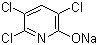 结构式 CAS# 37439-34-2, 3,5,6-三氯吡啶-2-醇钠盐