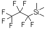 structure of CAS# 3834-42-2, Trimethyl(heptafluoropropyl)silane;(Heptafluoropropyl)trimethylsilane; 1,1,2,2,3,3,3-Heptafluoropropyltrimethylsilane