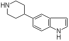 结构式 CAS# 383861-22-1, 5-(哌啶-4-基)-1H-吲哚