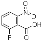 2-Fluoro-6-nitrobenzoic acid molecular structure (CAS 385-02-4)