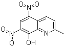 5,7-二硝基-2-甲基-8-喹啉醇分子结构 (CAS 38543-75-8)